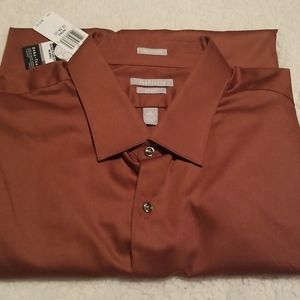 VAN HEUSEN Men's Brown Long Sleeve Shirt
